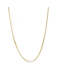 18K Gold over Sterling Silver Necklace, 16" Thin Snake Chain Necklace