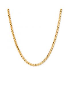 Box Link 22" Chain Necklace in 14k Gold