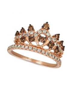 Chocolate™ & Nude™ Diamond Tiara Ring (7/8 ct. t.w.) in 14k Rose Gold