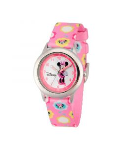 Disney Minnie Mouse Girls' Stainless Steel Time Teacher Watch