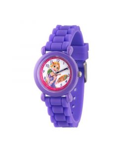 Disney Princess Rapunzel Girls' Purple Plastic Time Teacher Watch