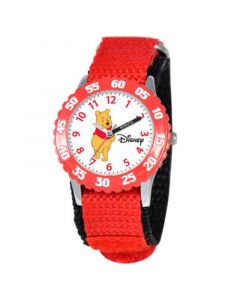 Disney Pooh Boys' Stainless Steel Time Teacher Watch