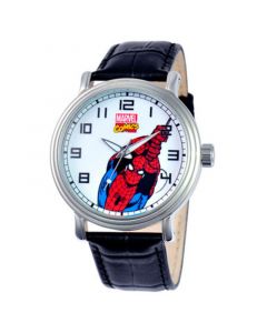 Marvel Spider-Man Men's Vintage Silver Alloy Watch