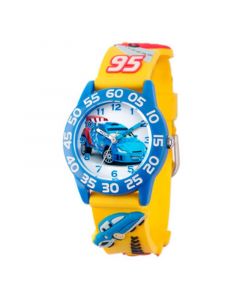 Disney Cars Boys' 3D Blue Plastic Time Teacher Watch