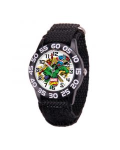 Marvel Hulk Boys' Black Plastic Time Teacher Watch