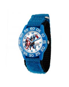 Marvel Captain America Boys' Blue Plastic Time Teacher Watch