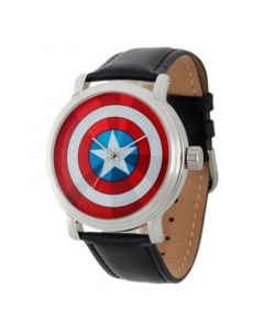 Marvel Captain America Men's Vintage Silver Shiny Alloy Watch