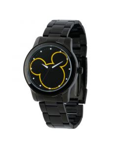 Disney Mickey Mouse Men's Black Alloy Watch