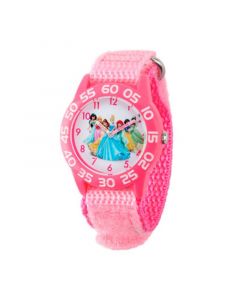 Disney Princess Girls' Pink Plastic Time Teacher Watch