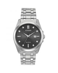 Eco-Drive Men's Corso Stainless Steel Bracelet Watch 41mm