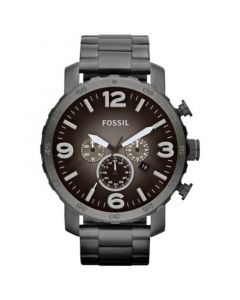 Men's Chronograph Nate Smoke Tone Stainless Steel Bracelet Watch 50mm JR1437