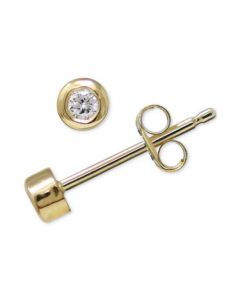 Diamond Bezel Stud Earrings (1/20 ct. t.w.) in 14k Gold