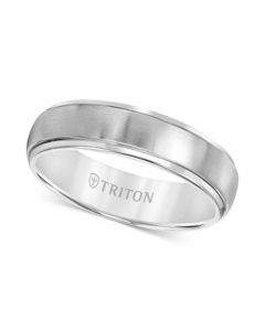 Men's Titanium Ring, Comfort Fit Wedding Band (6mm)