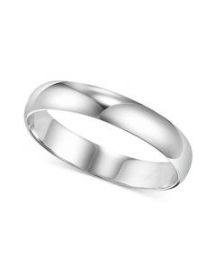 Men's Platinum Ring, 4mm Wedding Band