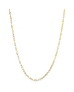 18K Gold over Sterling Silver Necklace, 20" Diamond-Cut Chain