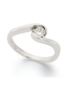 Diamond Engagement Ring (1/5 ct. t.w.) in 14k White Gold