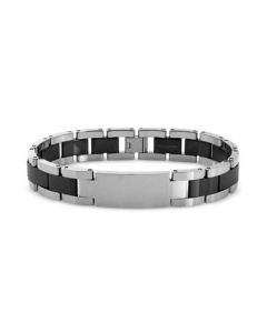 Men's ID Bracelet in Tungsten