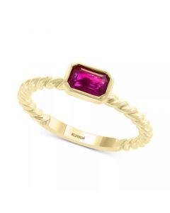 EFFY® Ruby (5/8 ct. t.w.) Ring in 14k Yellow Gold (Also Available in Emerald)