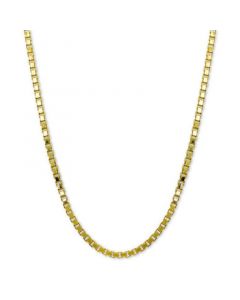 Box Link 20" Chain Necklace in 18k Gold-Plated Sterling Silver, Created for Macy's