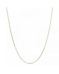 Box Chain 18" Necklace (1/2mm) in 14k Gold