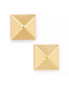 Pyramid Stud Earrings in 14k Gold, White or Rose Gold