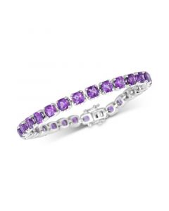 Amethyst Tennis Bracelet (18 ct. t.w.) in Sterling Silver