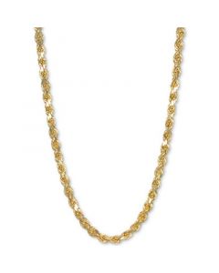 26" Rope Chain Necklace in 14k Gold