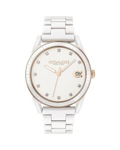 Women's Preston White Ceramic Bracelet Watch 36mm