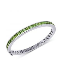 Gemstone Bangle Bracelet (8 ct. t.w.) in Sterling Silver