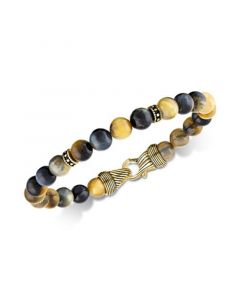 Golden Tiger's Eye Bracelet in 14k Gold Over Sterling Silver, Created for Macy's