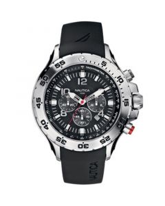 Men's N14536G NST Chrono Black Resin Strap Watch