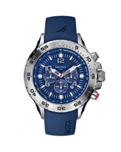 Men's N14555G NST Chrono Blue Resin Strap Watch