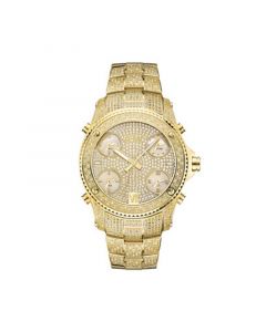 Men's Jet Setter Diamond (2 ct.t.w.) 18k Gold Plated Stainless Steel Watch