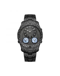 Men's Jet Setter III Diamond (1 ct.t.w.) Black Ion-Plated Stainless Steel Watch