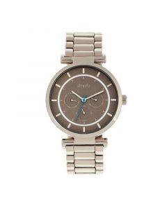 Quartz The 4800 Silver Case, Grey Dial, Alloy Watch 44mm