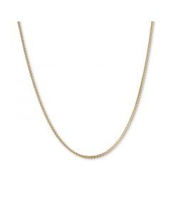 Textured Box Link 22" Chain Necklace in 14k Gold