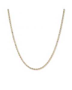 Textured Barrel Link 18" Chain Necklace in 14k Gold