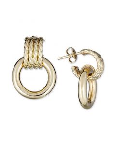 Rope Drop Earrings in 14k Gold