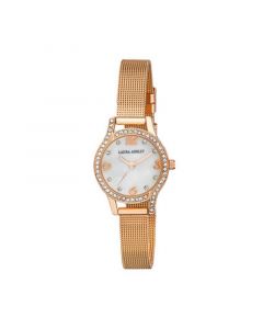 Mini Rose Gold Mesh Bracelet Watch