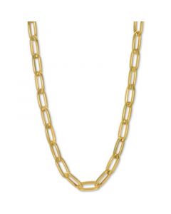 Paperclip Link Chain 18" Chain Necklace in 14k Gold