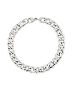 Curb Chain Bracelet in Stainless Steel