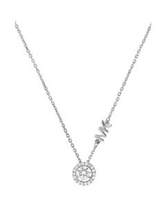 Sterling Silver Cubic Zirconia Pendant Necklace