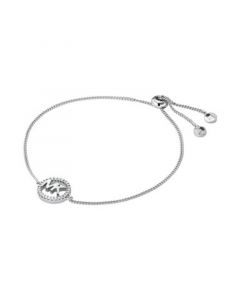 Sterling Silver Kors Love Logo Slider Bracelet