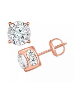 Diamond Stud Earrings (2 ct. t.w.) in 14k White, Yellow or Rose Gold