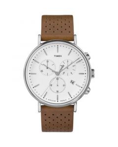 Fairfield Chronograph 41mm Leather Strap Watch