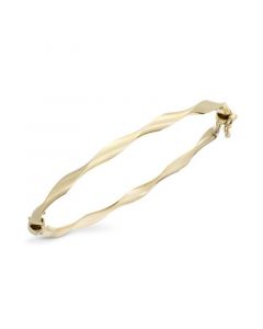 10k Gold Bracelet, Twist Bangle