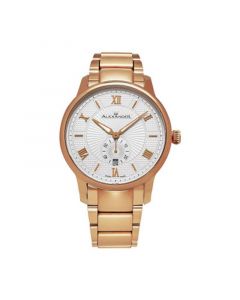 Alexander Watch A102B-04, Stainless Steel Rose Gold Tone Case on Stainless Steel Rose Gold Tone Bracelet