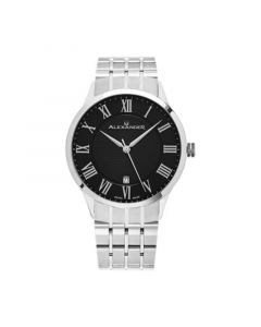 Alexander Watch A103B-02, Stainless Steel Case on Stainless Steel Bracelet