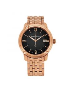 Alexander Watch A111B-07, Stainless Steel Rose Gold Tone Case on Stainless Steel Rose Gold Tone Bracelet