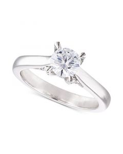 Diamond Solitaire Engagement Ring (1 ct. t.w.) in 14k Yellow or White Gold